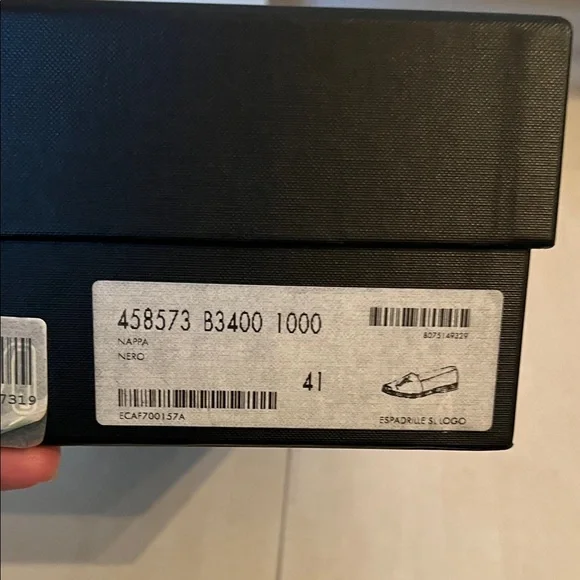 Saint Laurent Black leather espadrilles - Picture 7 of 7